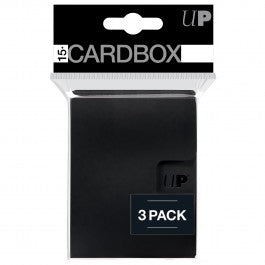 Ultra Pro PRO 15+ Card Box 3 Pack - Black
