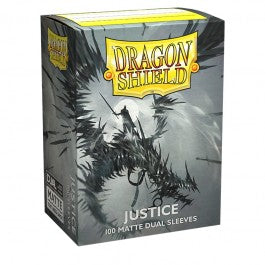 Dragon Shield Sleeves: Standard Matte Dual - JUSTICE - 100CT