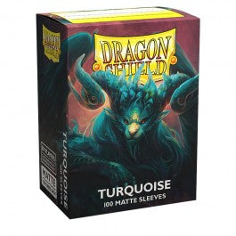 Dragon Shield 100 Standard Card Sleeves - Matte - Turquoise