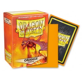 Dragon Shield 100 Standard Card Sleeves - Matte - Orange