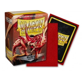 Dragon Shield 100 Standard Card Sleeves - Matte - Ruby